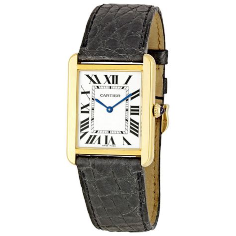 cartier w1018855|Cartier Tank Solo 18kt Yellow Gold Men's Watch .